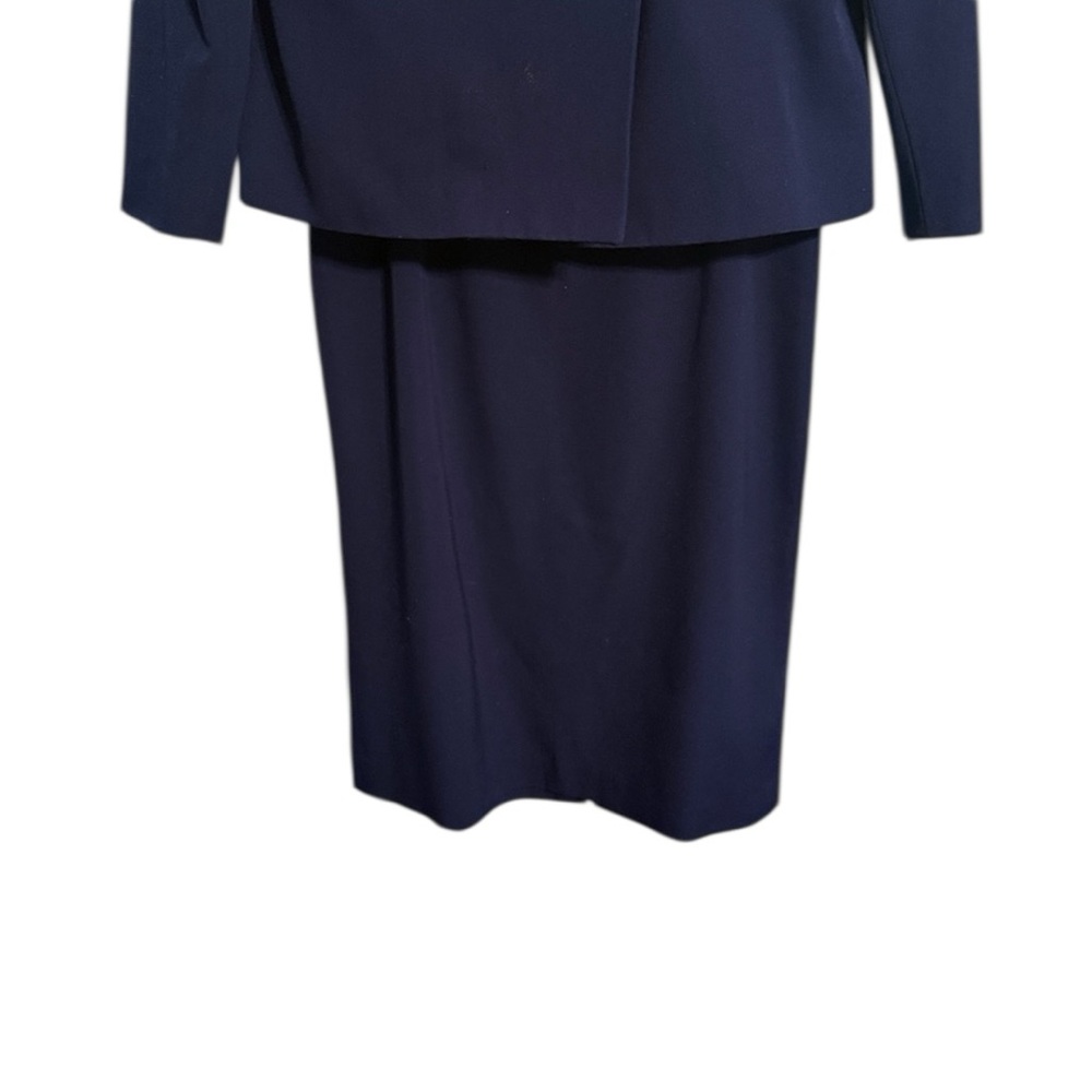 Ralph Lauren Navy Blue Skirt Suit Set - Picture 4 of 12